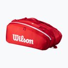 Tennis bag Wilson Super Tour Red 15PK red