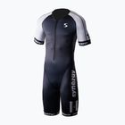 Men's triathlon suit Synergy Elite Short Sleeve Trisuit salt & pepper