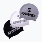 Swim cap Synergy Silicone Swim Cap 3 pcs. black/silver/white