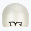 Children's swimming cap TYR Wrinkle-Free Silicone white