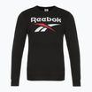 Men's Reebok Identity Big Logo Fleece Crew black/white/vector red sweatshirt