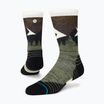 Stance Mid Wool Crew olive running socks