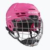 CCM Tacks 70 Combo pink children's hockey helmet