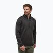 Men's Patagonia Better Sweater 1/4 Zip fleece sweatshirt black