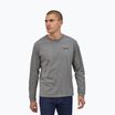 Men's Patagonia P-6 Logo Responsibili gravel heather longsleeve