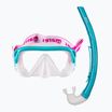 Mares Combo Keewee Junior aqua/white/clear children's snorkel kit