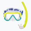 Mares Combo Keewee Junior children's snorkel kit yellow/auqa/clear