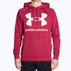 Men's Under Armour Rival Fleece Big Logo HD hoodie red and white 1357093