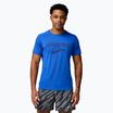 Men's running T-shirt Brooks Distance 3.0 neo blue/brooks logo