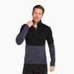 Men's Icebreaker Merino 400 RealFleece Descender LS Zip black/ graphite/ cb sweatshirt