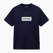 Men's Napapijri S-Box Logo T-shirt blu marine