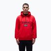 Men's Napapijri Burgee Half Zip Hooded 2.0 red goji sweatshirt