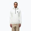 Men's Napapijri B-Badge Half Zip Hooded white heron sweatshirt