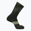 Salomon X Ultra Crew peat/ deep lichen green/ kelp socks