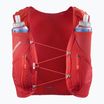 Running vest Salomon Advance Skin 12 Set flame scarlet/haude red
