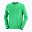 Men's running longsleeve Salomon Sense Aero Tee GFX parakeet/spearmint