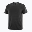 Men's running T-shirt Salomon Sense Aero Tee GFX deep black/black