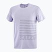 Men's running T-shirt Salomon Sense Aero Tee GFX cosmic sky/castlerock