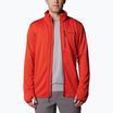 Men's Columbia Park View Fleece FZ sail red heather trekking sweatshirt