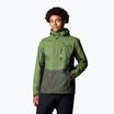 Men's Columbia Pouring Adventure III canteen/ greenscape rain jacket