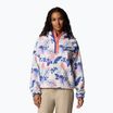 Columbia Helvetia II Printed Cropped Half Snap sea salt/pasteled multi women's fleece sweatshirt