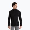 Men's Icebreaker Merino 200 Oasis Half Zip thermal longsleeve black