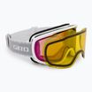 Women's ski goggles Giro Moxie white & grey chute/ amber pink/ yellow