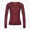 Women's Smartwool Intraknit Merino 200 Crew thermal T-shirt burgundy SW019284K17