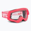 100% Strata 2 pink/clear cycling goggles