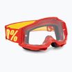 100% Accuri 2 red/clear cycling goggles