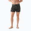 Men's Smartwool Merino Print Boxer Brief black gone camping