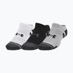 Under Armour Performance Tech 3pk NS mod gray/white/jet gray socks