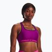 Under Armour Crossback Mid mystic magenta/ silver pink fitness bra