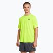 Men's Under Armour Tech Vent Geode high vis yellow/black training t-shirt