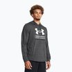 Men's Under Armour Rival Terry Graphic Hood castlerock/black sweatshirt