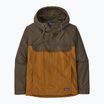 Patagonia Isthmus Anorak shelter brown men's wind jacket