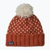 Patagonia Snowbelle winter beanie offset dot/burnished red