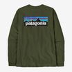 Men's Patagonia P-6 Logo Responsibili longsleeve torrey pine green