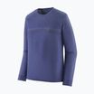 Men's Patagonia Cap Cool Merino Blend Longsleeve Graphic strata stripe/solstice purple