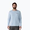 Men's Patagonia Cap Cool Daily Graphic Shirt-Waters fitz roy trout/fleck blue longsleeve