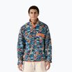 Men's Patagonia LW Synch Snap-T P/O swallowtail geo/still blue trekking sweatshirt