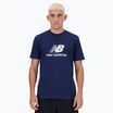 Men's New Balance Stacked Logo T-shirt navy