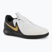 Nike Phantom GX II Academy IC children's football boots white/metallic gold coin/black