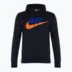 Men's Nike Club Fleece Hoodie black/safety orange