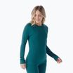 Women's Smartwool Merino 250 Baselayer Crew Boxed thermal longsleeve emerald green