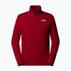 Men's The North Face 100 Glacier 1/4 Zip garnet red sweatshirt