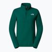 The North Face women's 100 Glacier 1/4 Zip evergreen sweatshirt