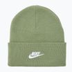 Nike Peak oil green/white children's winter beanie