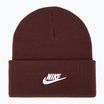 Nike Peak burgundy crush/white children's winter beanie