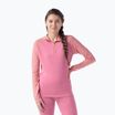 Women's thermal sweatshirt Smartwool Classic Thermal Merino Base Layer 1/4 Zip Boxed garden pink digi snow